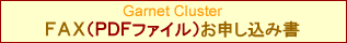 ガーネットクラスタ　ＦＡＸ申し込み書（ＰＤＦ）