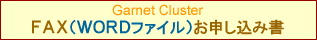 ガーネットクラスタ　ＦＡＸ申し込み書（ＷＯＲＤ）